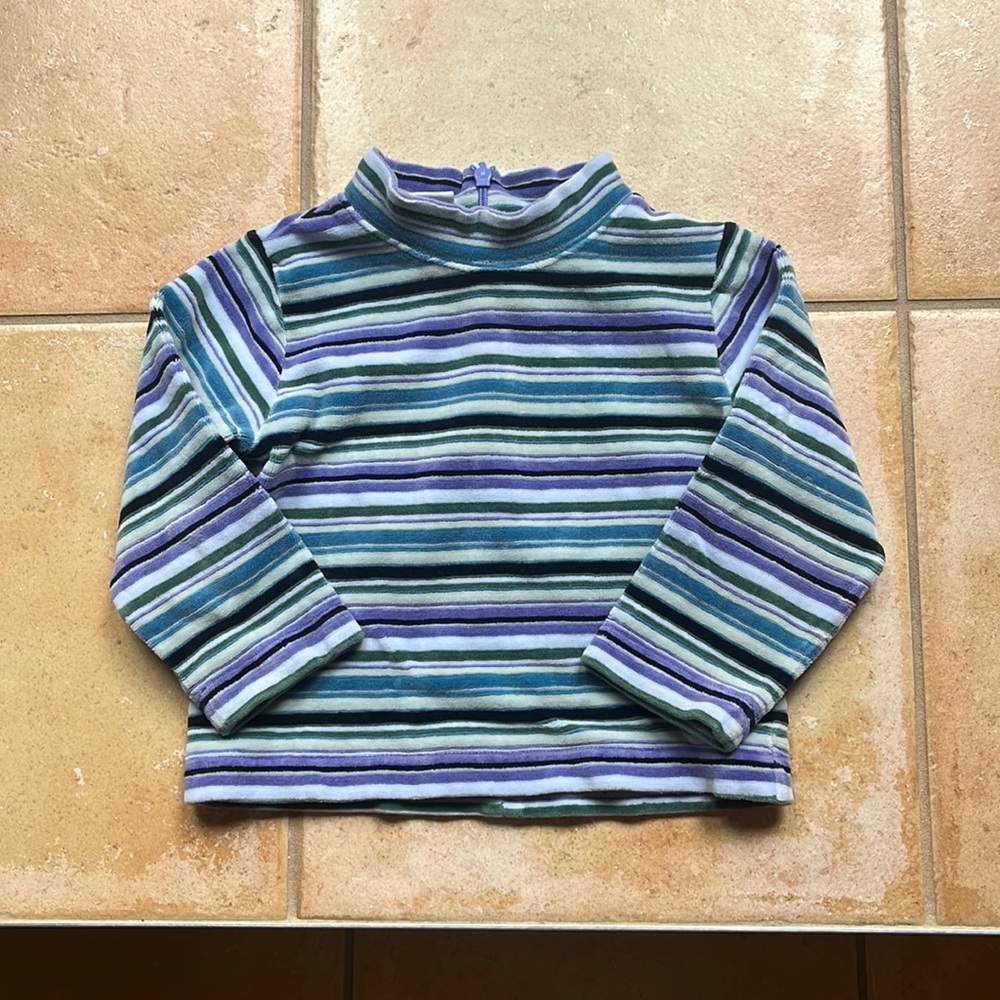 Talbot's Kid's velour shirt. Looks great with black pants! Girl's size 2